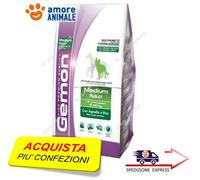Monge - Gemon Medium Adult - Comida de cordero y arroz, 15 kg