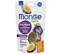 Monge Gift Hairball - Snack para gatos adultos - Salmón y ciruela - Cantidad: 50 g