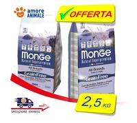 Monge Grain Free Todas Razas De Con Anchoas,Patatas Y Penes 2,5 KG - para Perros
