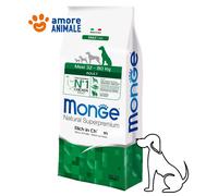 Monge Maxi Adult Rico de Pollo 12 KG - Croquetas para Perros Corte Grande