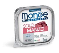 Monge Monoprotein Paté solo carne de res para perro - Puppy and Junior 150 g - 24 unidades