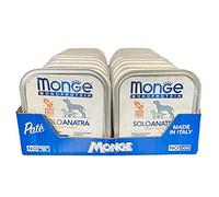 Monge Monoprotein Pienso Húmedo para Perros solo Pato, naturalmente sin colorantes, conservantes ni azúcares añadidos. Paquete de 24 bandejas (1 = 150 g)