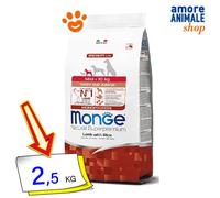 Monge Natural Cachorro-Junior Monoproteico Mini Cordero-Arroz 2,5/7,5 Kg