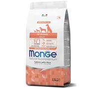 Monge Natural Superpremium Adult Salmon and Rice - Comida para perros para todas las razas (alimento seco para perros con salmón y arroz, muy rico en fibra y vitaminas, 2,5 kg)
