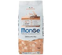 Monge Natural Superpremium Adult Salmon and Rice, Comida para Perros para Todas Las Razas (Alimentos Secos para Perros con Salmón y Arroz, Muy Rico en Fibra y Vitaminas, 12 kg)