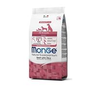 Monge Natural Superpremium Adult Beef and Rice, alimento para Perros para Todas Las Razas (alimento seco para Perros con Carne y arroz, Muy Rico en Fibra y vitaminas, 12 kg)