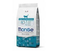 Monge Natural Superpremium Kitten Chicken, Alimentos Secos para Gatitos (a Base de Pollo, Receta, ácidos grasos Omega-3, sin colorantes ni conservantes añadidos, 1,5 kg)