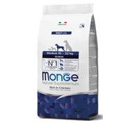 Monge Natural Superpremium Medium Senior Rich in Chicken, Alimentos secos para perros mayores (comida seca a base de pollo, sin colorantes ni conservantes, alimento que favorece los intestinos, 12 kg)