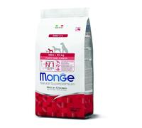 Monge Natural Superpremium Puppy and Junior Rich in Chicken, para Todas Las Razas (Alimento seco para Perros de Menos de 10 kg, con Pollo, Muy Rico en Fibra y vitaminas, 3 kg)