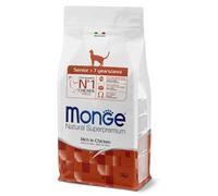 Monge Natural Superpremium Senior Rich IN Chicken Comida húmeda para Gatos Mayores (Comida húmeda de Pollo Rica en Fibra, sin colorantes ni conservantes, Comida para Gatos, 1,5 kg)