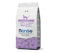 Monge Natural Superpremium STERILISED Rich IN Chicken - Comida húmeda para Gatos (Comida húmeda de Pollo Rica en Fibra, sin colorantes ni conservantes Artificiales, Comida para Gatos, 10 kg)