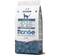 Monge Esterilizado Monoproteico - Pienso seco para gatos adultos - Trucha - Cantidad: 1,5 kg
