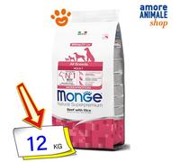 Monge Perro Natural Superpremium Adulto Todas Las Razas Carne Y Arroz 2,5/12 Kg