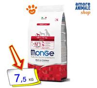 Monge Perros Natural Superpremium Adulto Mini Pollo Comida Seca Perros 3/7.5 Kg
