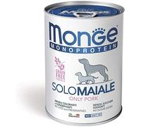 Monge Pienso Comida Alimento monoproteico Solo de cerdo húmedo para perros, 12 x 400 g