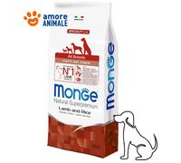 Monge Natural Superpremium Cachorro Junior Cordero y Arroz 2,5/12 Kg Todas Razas