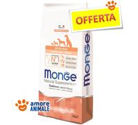 Monge Todas Razas De Puppy & Junior Salmón Y Arroz 12 KG - Croquetas para Perros