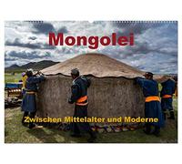 Mongolei - Zwischen Mittelalter und Moderne (Wandkalender 2026 DIN A2 quer), CALVENDO Monatskalender: Eine Reise durch die Mongolei. Außergewöhnliche Landschaft und Kultur.