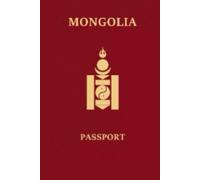 Mongolia Mongolian Passport Replica Lined Softcover 6'' x 9'' Notebook / Journal 120 pages