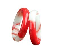 Mongolia Red Gemstone Brazalete para Mujeres, Barra de Pollo de floración Flotante de Barra de Flores Gémicas de Sangre, a la Derecha para un Regalo de una Mujer Joven