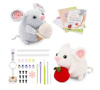 mongtsamz Crochet Kit Principiantes, Animales Kit Ganchillo Principiantes para Adultos y Adolescentes con Hilo Instrucciones Ganchillo Crochet Kit de Manualidades para principiantes Adultos, 1 Pieza