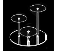 mongtsamz Expositor Metacrilato, Transparente Soporte de Exhibición de Acrílico Expositor Perfumes Transparente Vitrina Expositora para Colecciones Magdalenas Perfumes Cupcakes, 1 Piezas