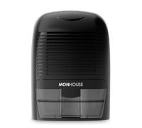 MONHOUSE Deshumidificador 1500ml Portatil, Compacto Y Silencioso - Mini Deshumidificador De Aire Para El Hogar, Oficina, Garaje, Caravana Y Sotano - Eliminador De Moho Electrico - Negro