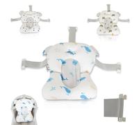 Moni Almohada Baño Bebé Estrellas de Mar HA-B48 almohadilla baño, clips plástico, colores:azul