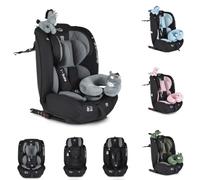 Moni asiento infantil i-Size i-Safe (76-150cm) Isofix, Top Tether, ajustable, colores:canoso