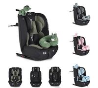 Moni asiento infantil i-Size i-Safe (76-150cm) Isofix, Top Tether, ajustable, colores:verde