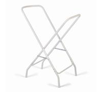 Moni soporte de baño Lilly altura 86 cm, plegable, adecuado para el baño Lilly, color:blanco