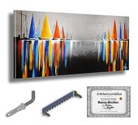 Monica Mirafiori I 100% Pintado a Mano I 140x70 cm I Cuadro pintado a mano I Pintura I Arte moderno