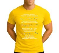 Monica, Monica Happy Hanukkah Friends Cadena de luces Song Pheobie | Navidad Navidad Navidad X-Mas Camiseta para hombre, amarillo, S