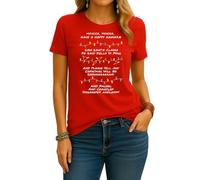Monica, Monica Happy Hanukkah Friends Cadena de luces Song Pheobie | Navidad Navidad Navidad X-Mas Camiseta Mujer, rojo, 3XL