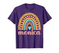 Monica T-Shirt Monica Name - Camiseta de cumpleaños Camiseta, Hombre, Morado, 3XL