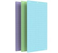 Monicut Alfombrilla de corte de 12 x 24 pulgadas para Cricut Maker 3/Maker/Explore 3/Air 2/Air/One (agarre ligero, agarre estándar, Stronggrip), 3 alfombrillas de corte flexibles antideslizantes para