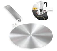 MoniDecor Adaptador Induccion de 20 cm en Acero Inoxidable para Ollas Sartenes y cafeteras Adaptador vitroceramica induccion | Adaptador Inducción Adaptador Placa Induccion Adaptador Vitro.