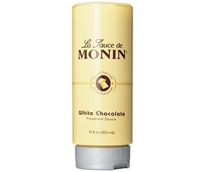 Monin Flavored Sauce, White Chocolate, 12-Ounce Bottles (Pack of 6)