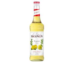 MONIN Jarabe de bergamota prémium de 700 ml para cócteles y cócteles sin alcohol. Apto para veganos, sin alérgenos, sabores y colorantes 100% naturales. Jarabe de azúcar