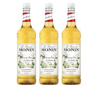 Monin Jarabe de flor de saúco, 1,0 l PET | 3 unidades (3 x 1,0 L)