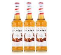 Monin Jarabe de praliné de nueces de 0,7 l, paquete de 3