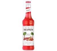 Monin Jarabe de ruibarbo (1 x 0,7 l) - Jarabe de ruibarbo para cócteles, bebidas refrescantes y postres - Para bebidas de verano y bebidas mixtas creativas