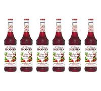 Monin Jarabe Wild Strawberry 700 ml, paquete de 6 piezas