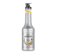 Monin Puree Platano - 1000 ml | Mezcla de puré de plátano para cócteles, batidos, bebidas de frutas, postres y productos horneados - sabor intenso y versátil