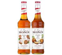 MONIN - Surtido de jarabe enrollado de canela y jarabe de calabaza picante para bebidas calientes y gourmet - Sabores naturales - 2 x 70 cl