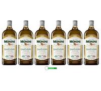 Monini GranFruttato - Aceite de oliva virgen extra (6 unidades, 100% italiano/Olio Extravergine di Oliva 1Lt + llavero Beni Culinari gratuito)