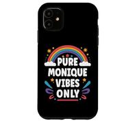 Monique Vibes Only Cute Retro Girls Monique Name Carcasa para iPhone 11