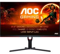 AOC G3 U32G3X/BK LED display 80 cm (31.5") 3840 x 2160 Pixeles 4K Ultra HD Negro, Rojo