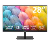 Monitor 4K, monitor IPS Z-Edge de 28 pulgadas, monitor de computadora IPS UHD 3840 x 2160, 300 cd/m², frecuencia de actualización de 144 Hz, tiempo de respuesta MPRT de 1 ms, bisel ultrafino U28I4K