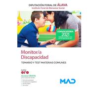 Monitor/a Discapacidad del Instituto Foral de Bienestar Social de la Diputación Foral de Álava. Materias comunes y test